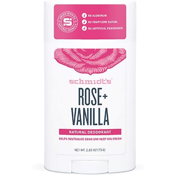 Obrázok Schmidt's Rose + Vanilla tuhý dezodorant  75 g