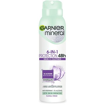 Obrázok Garnier Mineral 5 Protection antiperspirant v spreji bez alkoholu 48 h  150 ml