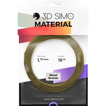 Obrázok 3DSimo Filament METAL - zlatá 15m (G3D3006)