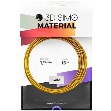 Obrázok 3DSimo Filament REAL GOLD - zlatá 15m (G3D3008)