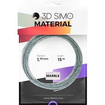 Obrázok 3DSimo Filament MARBLE - šedá 15m (G3D3011)