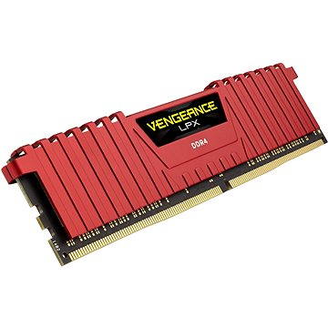 Obrázok Corsair 16GB KIT DDR4 SDRAM 2400MHz CL14 Vengeance LPX červená (CMK16GX4M2A2400C14R)