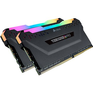 Obrázok Corsair 16GB KIT DDR4 3600MHz CL18 Vengeance RGB PRO Black (CMW16GX4M2D3600C18 )