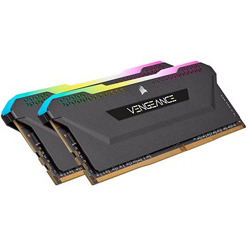 Obrázok Corsair 16 GB KIT DDR4 3200 MHz CL16 VENGEANCE RGB PRO SL Black (CMH16GX4M2E3200C16)