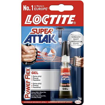 Obrázok Sekundové lepidlo Loctite Super Attak Power Flex Gel 3g