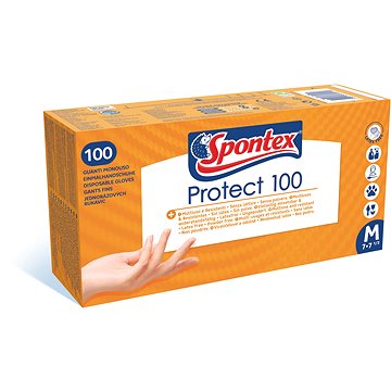 Obrázok SPONTEX Protect veľ. M, 100 ks (3384129390172)