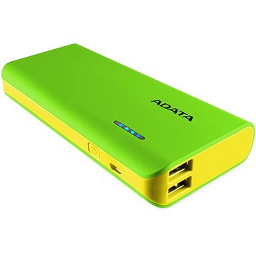 Obrázok ADATA PT100 Power Bank 10000mAh zeleno-žltá (APT100-10000M-5V-CGRYL )