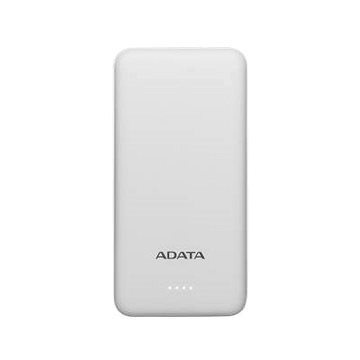 Obrázok ADATA PowerBank AT10000 - externí baterie pro mobil/tablet 10000mAh, bílá AT10000-USBA-CWH