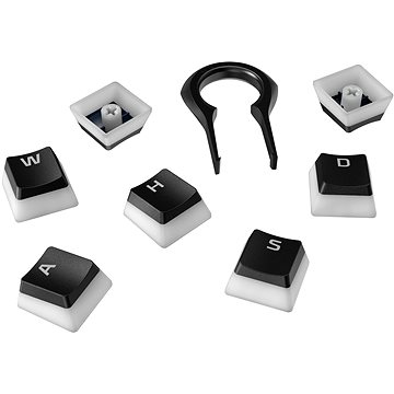 Obrázok HyperX Pudding Keycaps Full Key Set, black (HKCPXP-BK-US/G)