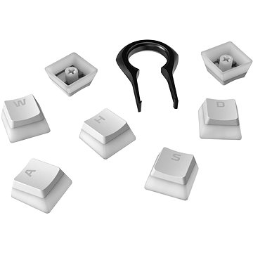 Obrázok HyperX Pudding Keycaps Full Key Set, white (HKCPXP-WT-US/G)