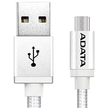 Obrázok ADATA microUSB 1 m strieborný (AMUCAL-100CMK-CSV)