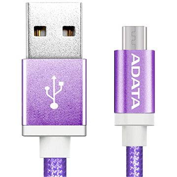 Obrázok ADATA microUSB 1 m fialový (AMUCAL-100CMK-CPU)