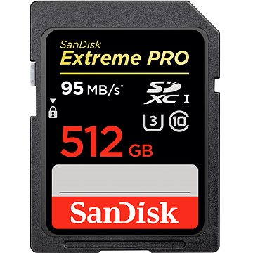 Obrázok SanDisk SDXC 512GB Extreme PRO 95 Class 10 UHS-I (U3) (SDSDXPA-512G-G46)