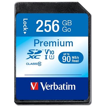 Obrázok Verbatim Paměťová karta SD, 256GB, SDXC, 44026, Class 10