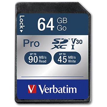 Obrázok Verbatim Pro SDXC 64GB UHS-I V30 U3 (47022)