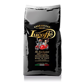 Obrázok Lucaffé Mr.Exclusive 100 % Arabica, 1000 g, zrnková (Lucaffe 100% ARABICA Mr Exclusive)