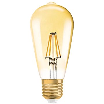 Obrázok Osram 1906 Classic 34 4W LED E27 2400K GOLD (4052899962095)