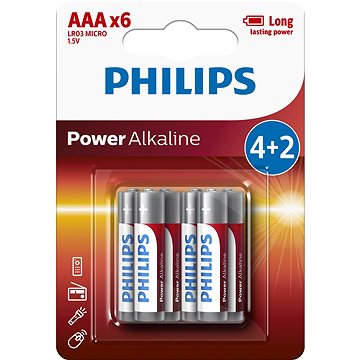 Obrázok Philips LR03P6BP 6ks v balení (LR03P6BP/10)