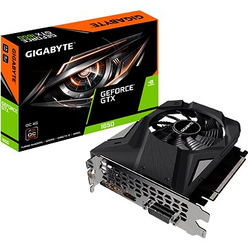 Obrázok GIGABYTE VGA NVIDIA GeForce GTX 1650 D6 OC 4G, 4GB GDDR6, 1xDVI, 1xHDMI, 1xDP, GV-N1656OC-4GD