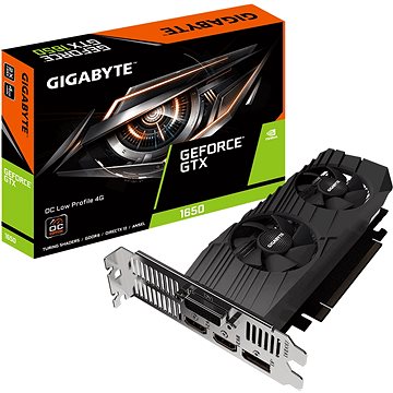 Obrázok GIGABYTE GeForce GTX 1650 D6 OC Low Profile 4G (GV-N1656OC-4GL)