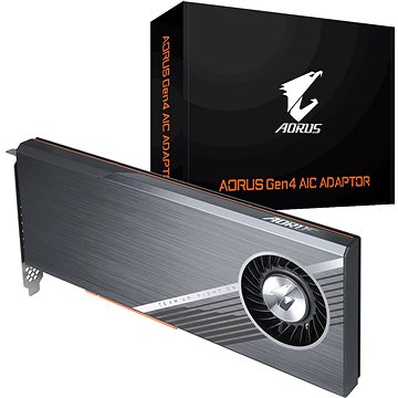 Obrázok GIGABYTE AORUS AIC ADAPTOR M.2 X16 GEN 4 CARD  (4x M.2 NVMe SSD) GC-4XM2G4