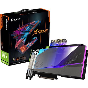 Obrázok GIGABYTE AORUS RTX™ 3090 XTREME WATERFORCE WB 24G GV-N3090AORUSX WB-24GD