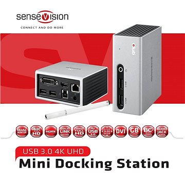 Obrázok Club3D Docking station SenseVision CSV-3104D 4K Dual Display USB 3.0