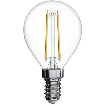 Obrázok LED žiarovka Filament Mini Globe A++ 2W E14 teplá biela , EM_1525281213