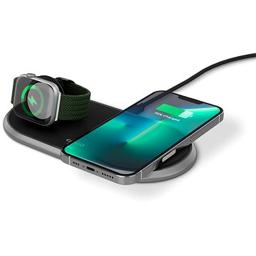 Obrázok Epico Wireless Charging Base (for Apple Watch & iPhone) Metal Black (9915111300031)