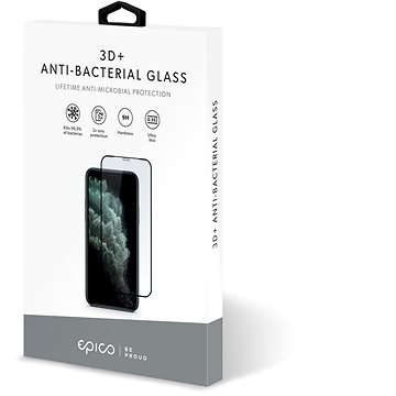 Obrázok Epico Anti-Bacterial 3D+ Glass iPhone 6/6S/7/8/SE (2020) čierne (47512151300003)