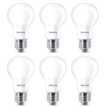 Obrázok Philips LED 8 - 60 W, E27, 2700K, matná, súprava 6 ks (929001234391)