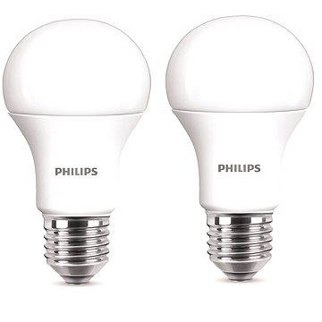 Obrázok Philips LED 11-75W, E27, 2700K, matná, set 2ks (929001234461)