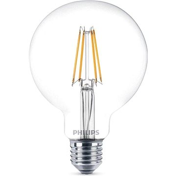 Obrázok Philips LED Classic Filament Globe Retro 6-60W, E27, 2700K, čirá (929001387901)