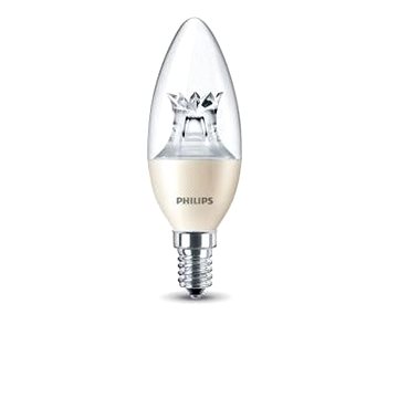 Obrázok Philips LED Sviečka 4-25W, E14, 2200-2700K WarmGlow, číra, stmievateľná (929001139830)