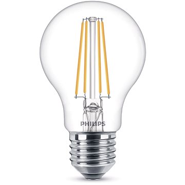 Obrázok Philips LED Classic Filament 7-60W, E27, čirá, 2700K (929001387317)