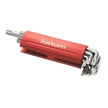 Obrázok L-klíče TORX , 9ks, T 10-15-20-25-27-30-40-45-50, S2, FORTUM, 4710300