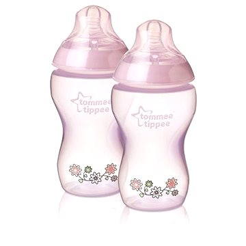 Obrázok TOMMEE TIPPEE - Dojčenská fľaša s obrázkami C2N, 2ks, 340ml, 3+m