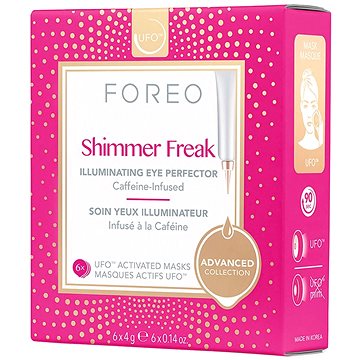 Obrázok FOREO UFO™ Shimmer Freak rozjasňujúca maska proti opuchom a tmavým kruhom  6 x 4 g