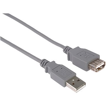 Obrázok PremiumCord USB 2.0 predlžovací 2m šedý (kupaa2)