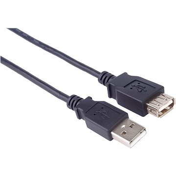 Obrázok PremiumCord USB 2.0 predlžovací 3 m čierny (kupaa3bk)