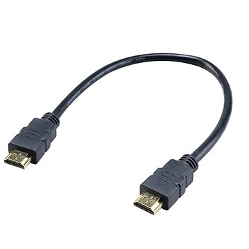 Obrázok AKASA - 4K HDMI kabel - 30 cm AK-CBHD25-30BK