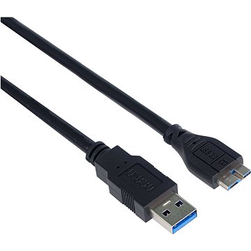 Obrázok PremiumCord USB 3.0 prepojovací A-microB čierny 2 m