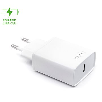 Obrázok FIXED USB-C PD 18W (FIXC18-C-WH) biela