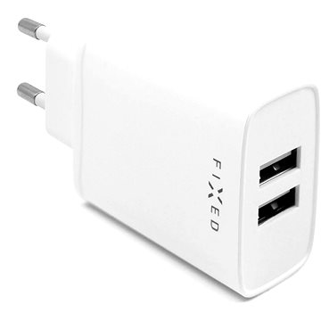 Obrázok FIXED 2xUSB, 15W Smart Rapid Charge (FIXC15-2U-WH) biela