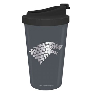 Obrázok Half Moon Bay Cestovní hrnek Game of Thrones - Stark (Winter Is Coming) 300ml