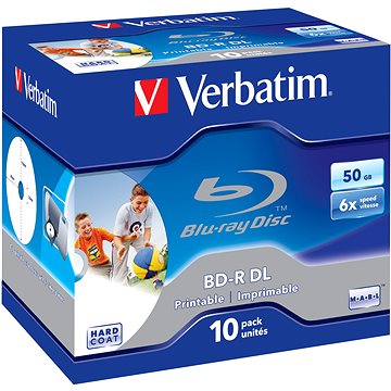 Obrázok Verbatim BD-R 50GB Dual Layer Printable 6x, 10ks v krabičke (43736)