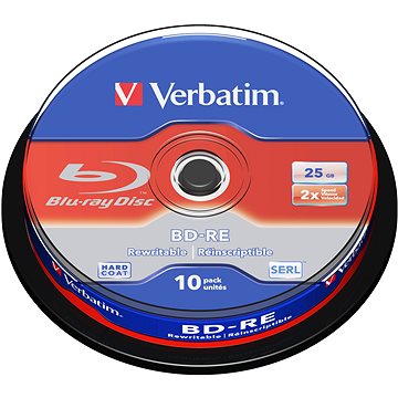 Obrázok VERBATIM BD-RE SL 25GB, 2x, spindle 10 ks (43694)