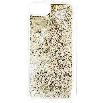 Obrázok Guess New Glitter Hearts pro Apple iPhone 8 (GUHCI8GLHFLGO) zlatý