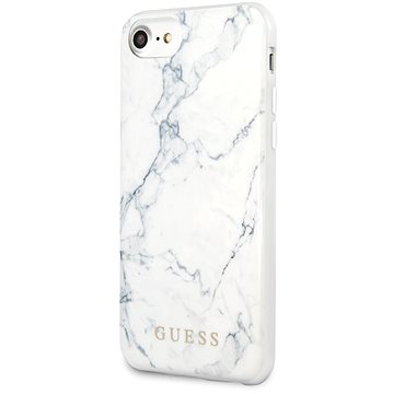 Obrázok GUHCI8PCUMAWH Guess Marble Kryt pro iPhone 8/SE2020 White