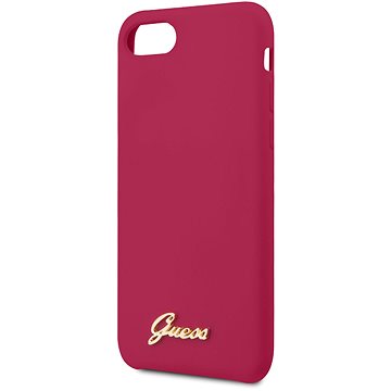 Obrázok GUHCI8LSLMGRE Guess Retro Silikonový Kryt pro iPhone 8/SE2020 Burgundy